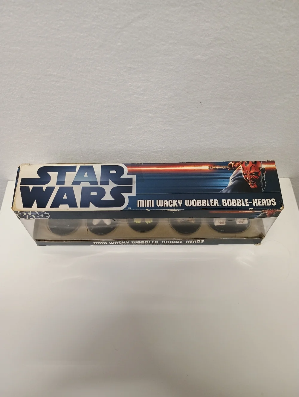 Star Wars Mini Bobble-Head Set - Black, White, Green, Gold, Blue